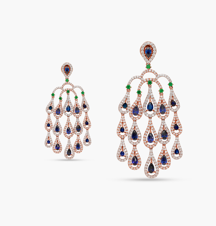 The Azure Droplets Earring